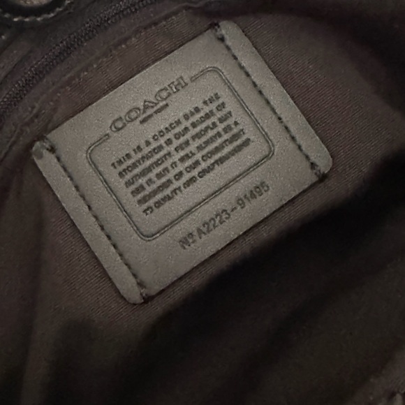 Coach Lillie Carryall Signature Canvas Brown Black Satchel Crossbody - Picture 11 of 12